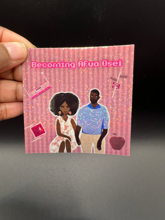 Becoming Afua Osei Mini Sticker