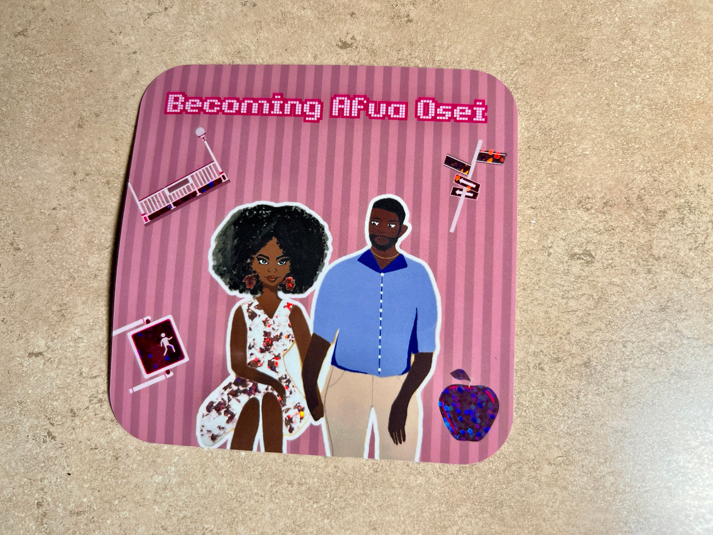 Becoming Afua Osei Holographic Sticker