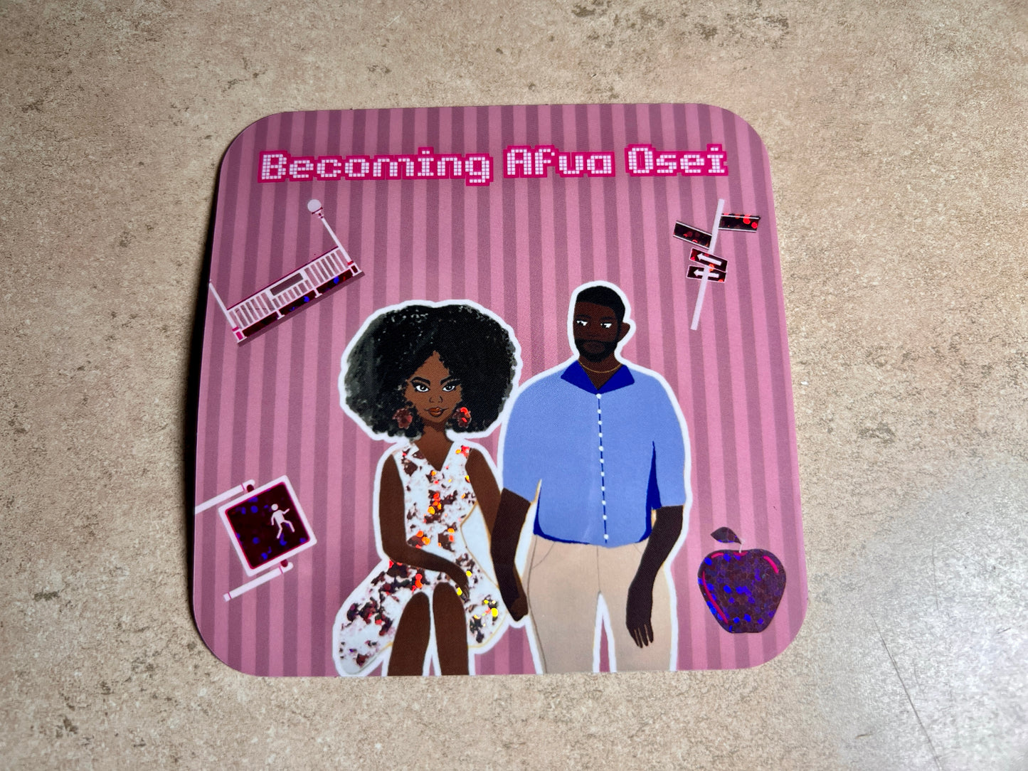 Becoming Afua Osei Holographic Sticker